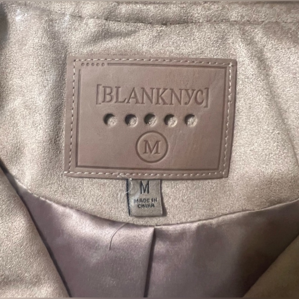 Blank NYC Faux Suede Moto Jacket Size Medium - Picture 7 of 9